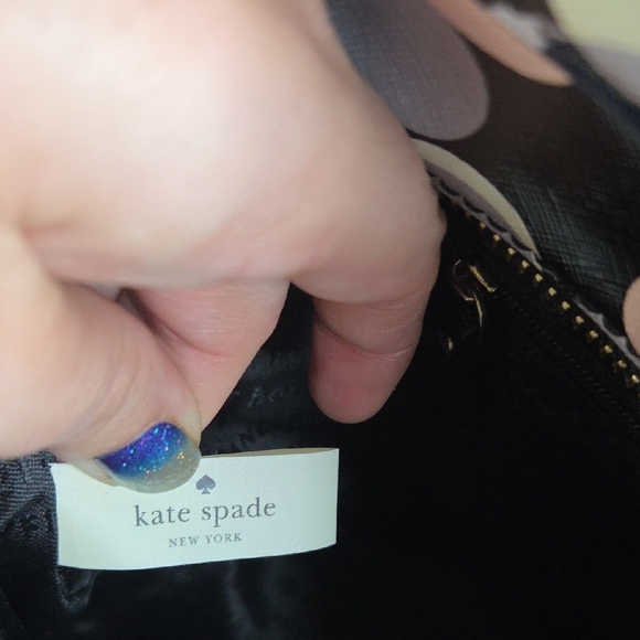Kate Spade Black and Pink Polka Dot Tote - Picture 6 of 9